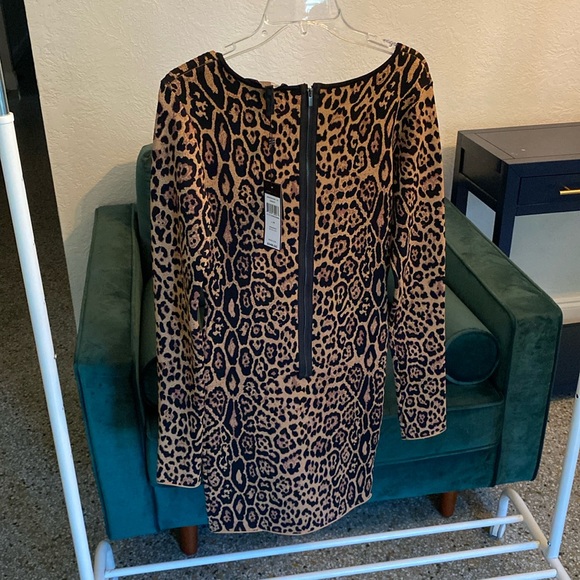 BCBG Max Azaria Sheen French Leopard Bodycon - Picture 2 of 6